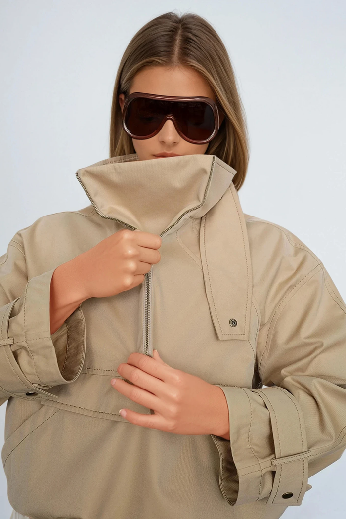 Dobrilo Funnel Neck Deconstruct Top