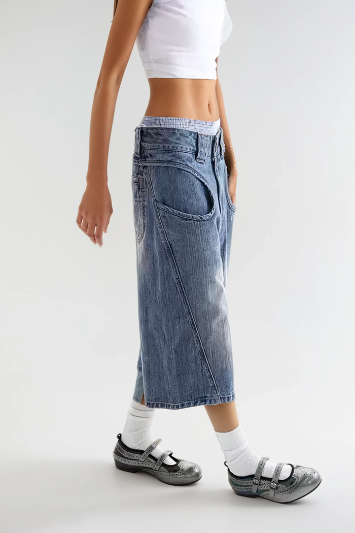 Docia Deconstruct Capri Jeans