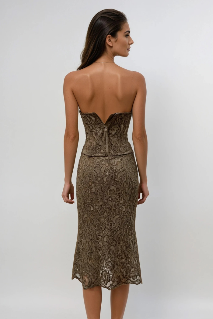 Donald Corset Lace Skirt Set