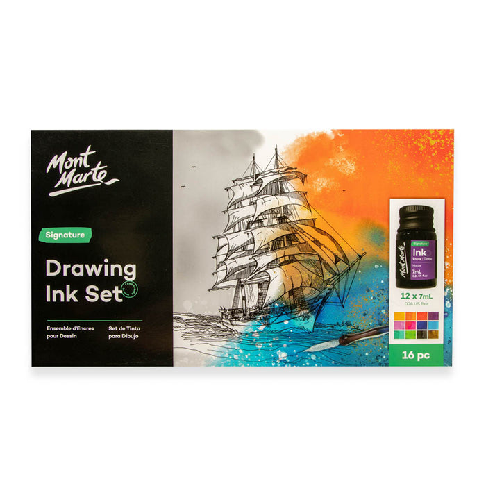 Drawing Ink Set Signature 16pc