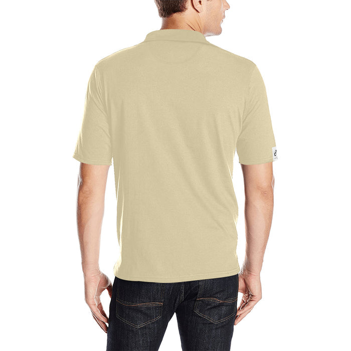 DTI Rich Beige Solid Polo Men's Shirt