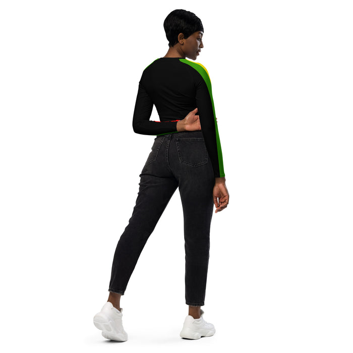DTI Ska Line Recycled long-sleeve crop top