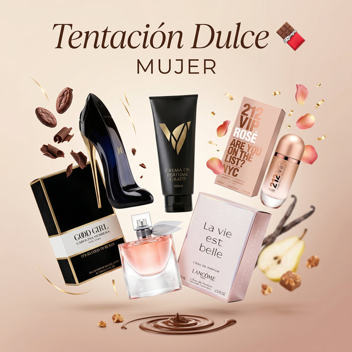 Dulce Tentación: Good Girl + 212 VIP Rose + La Vie Est Belle