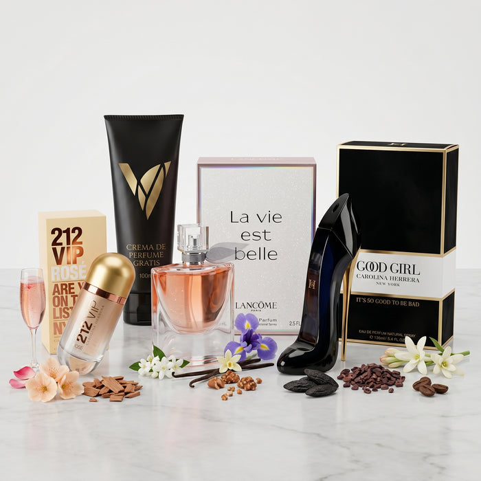 Dulce Tentación: Good Girl + 212 VIP Rose + La Vie Est Belle