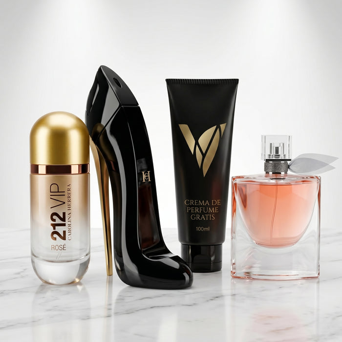 Dulce Tentación: Good Girl + 212 VIP Rose + La Vie Est Belle