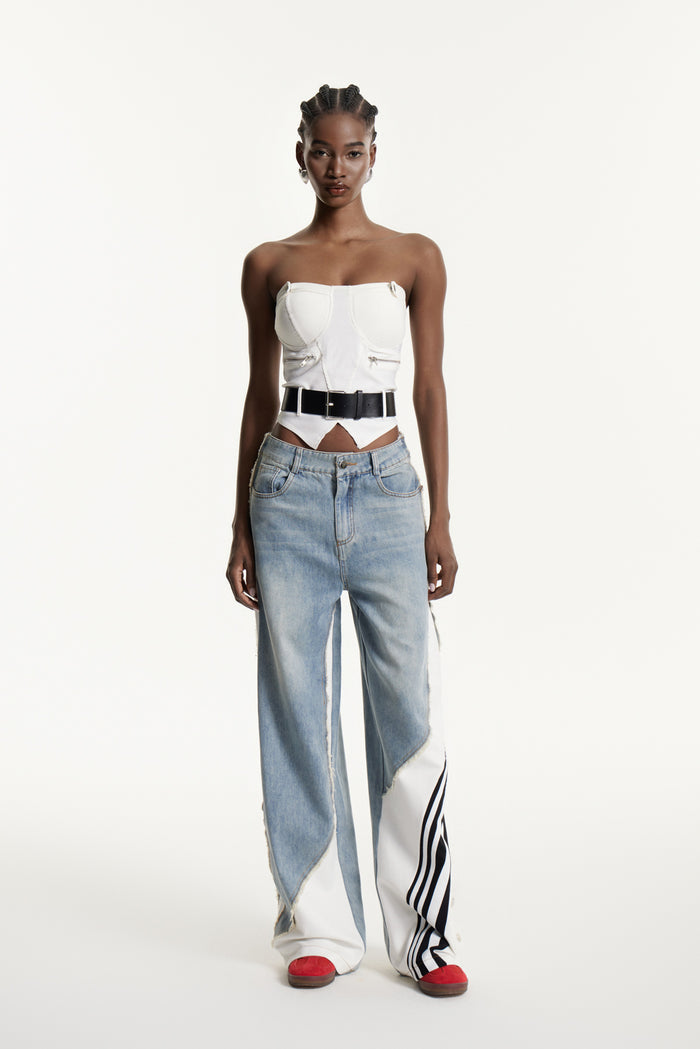 Edmondo Strapless Buckle Top