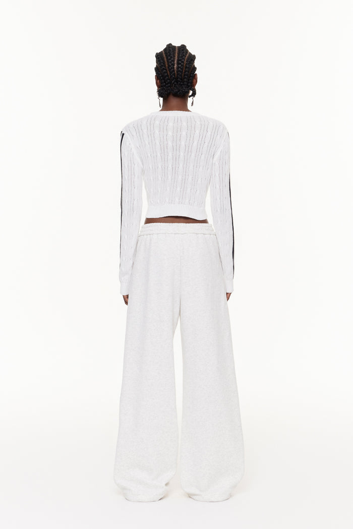 Efthimios Stripe Crop Knit Top