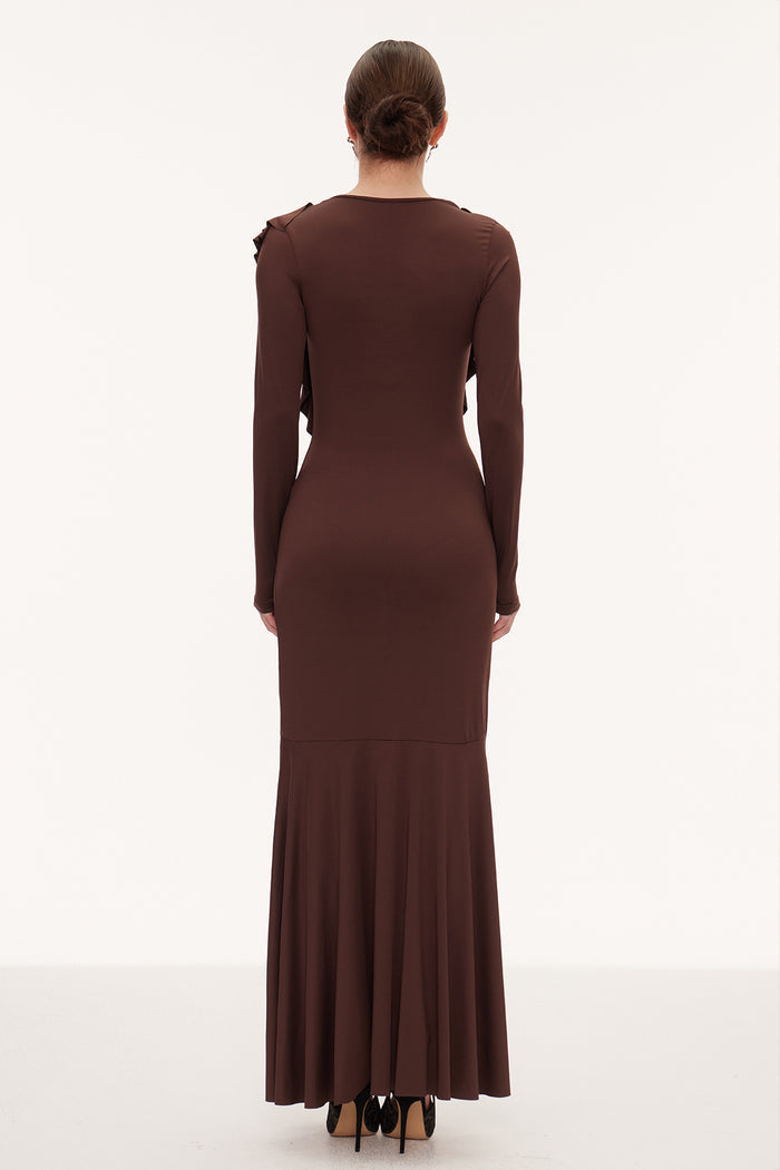 Eirene Ruffle Maxi Dress