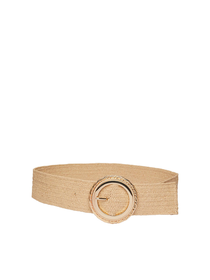 ELANI STRAW WAIST BELT (NATURE)