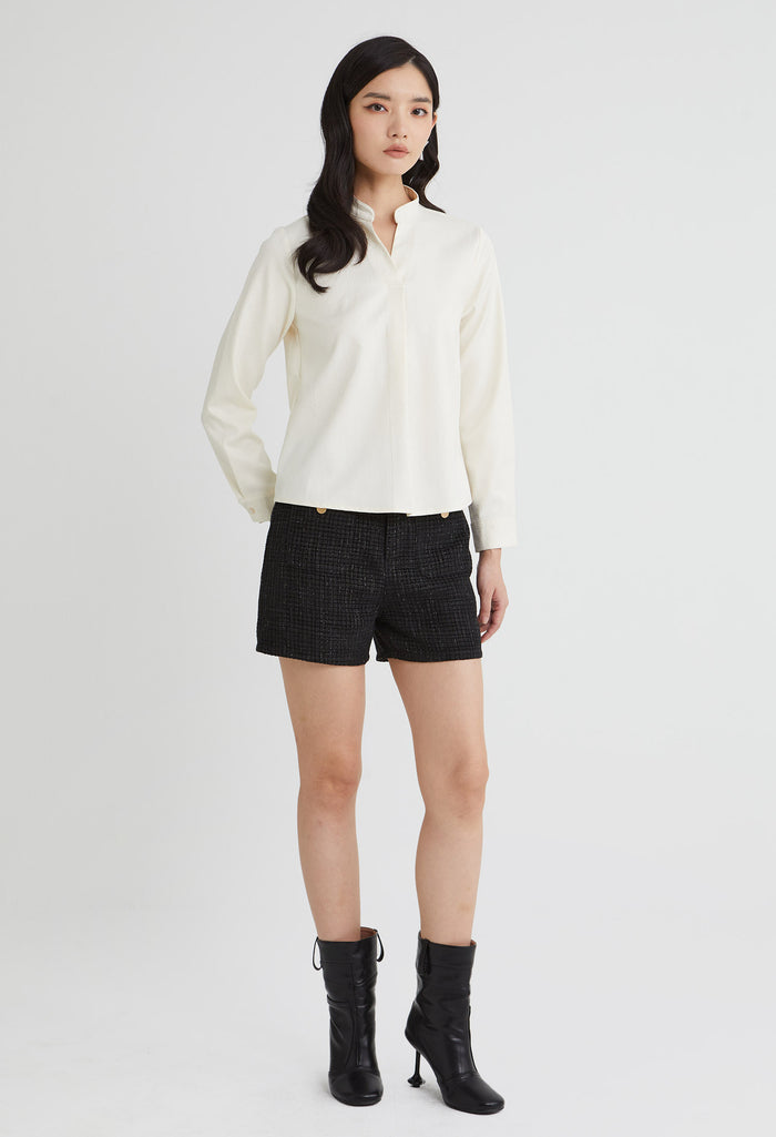 Elegant V-Neck Blouse