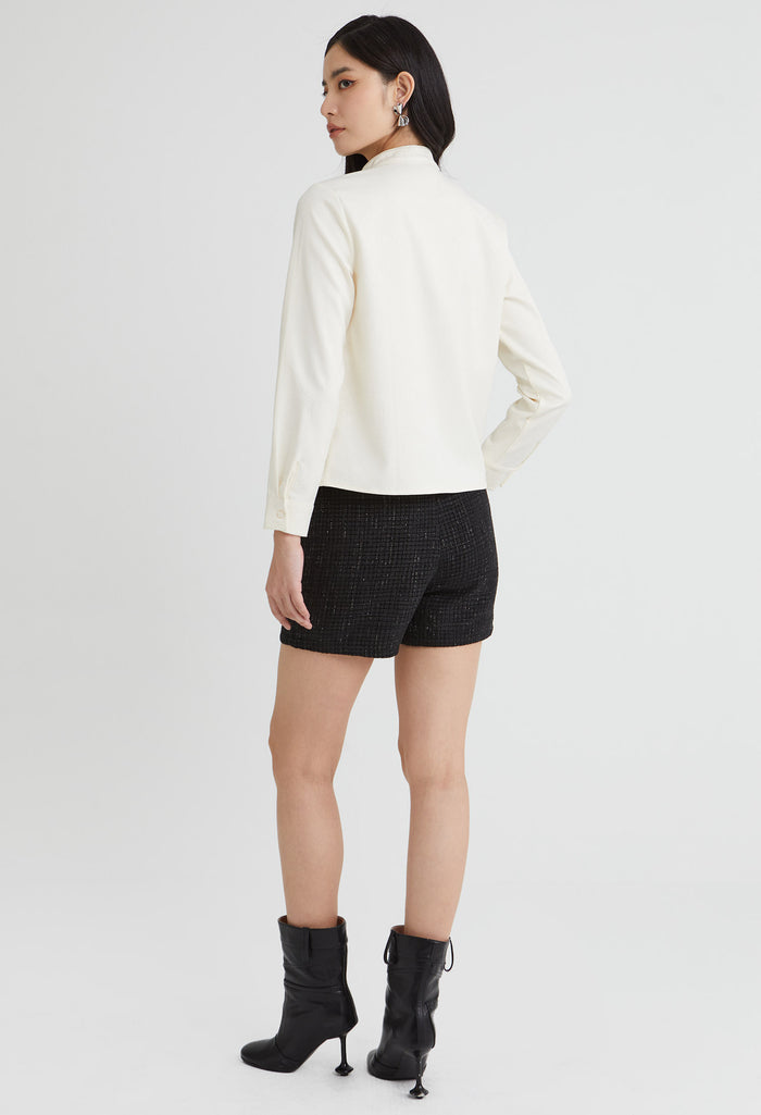 Elegant V-Neck Blouse