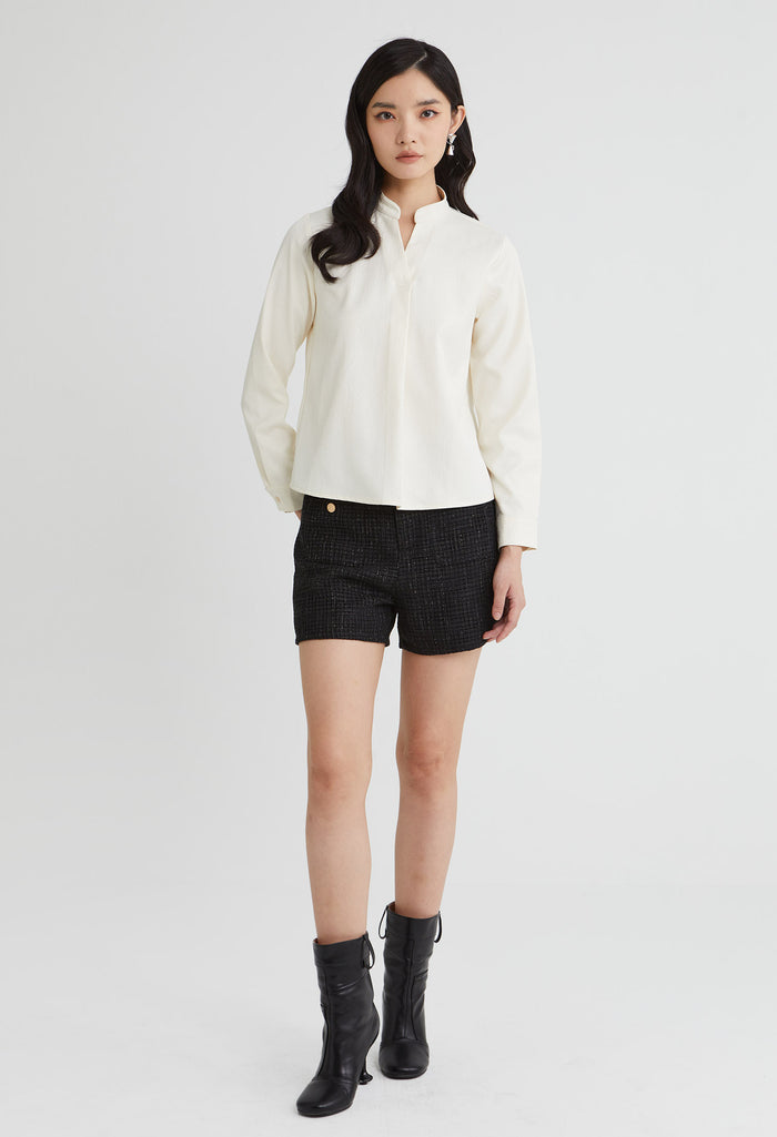 Elegant V-Neck Blouse