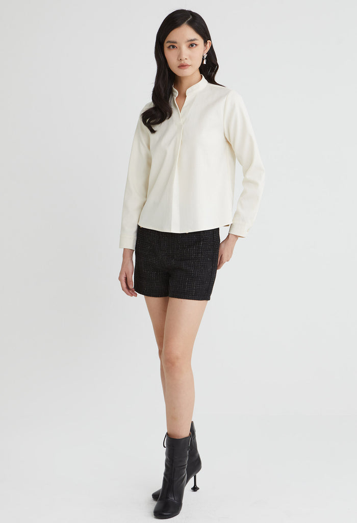 Elegant V-Neck Blouse