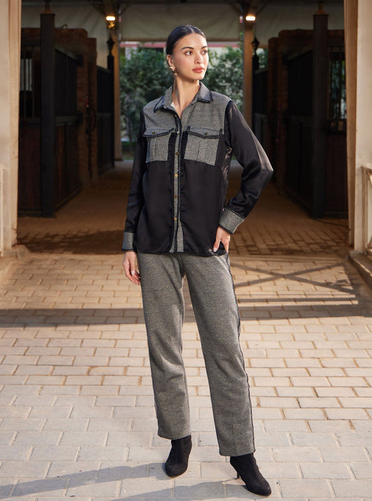 Elpis Modal Satin Black Top