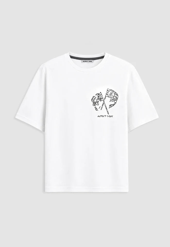 Embroidered Flag Relaxed Tee