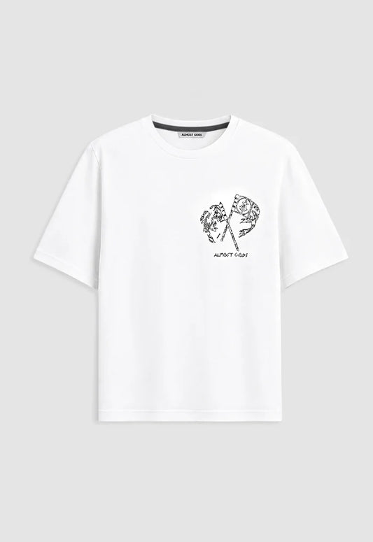 Embroidered Flag Relaxed Tee