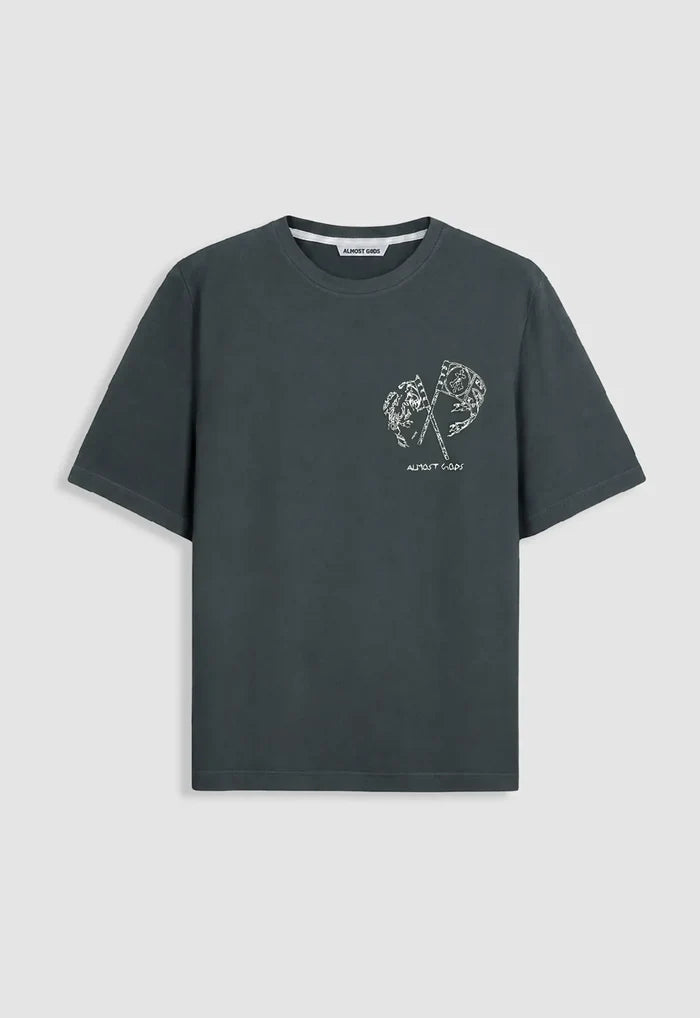 Embroidered Flag Relaxed Tee