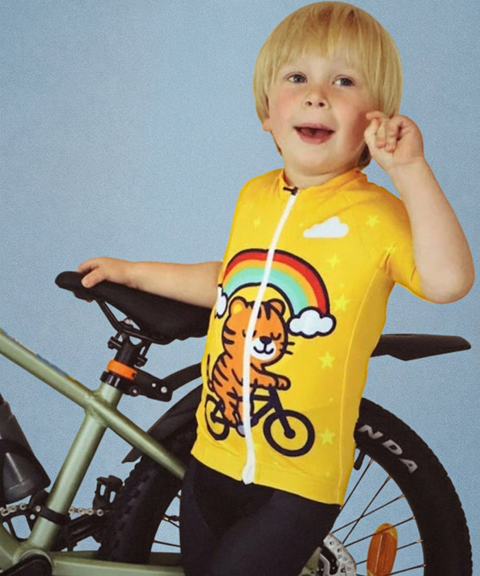 ES16 Børne Cykeltrøje - Tiger
