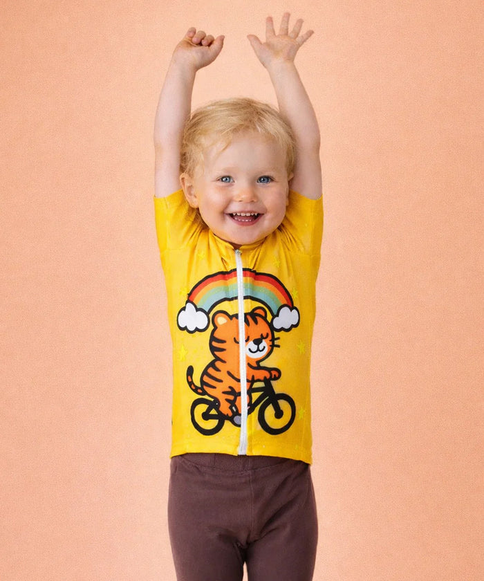 ES16 Børne Cykeltrøje - Tiger
