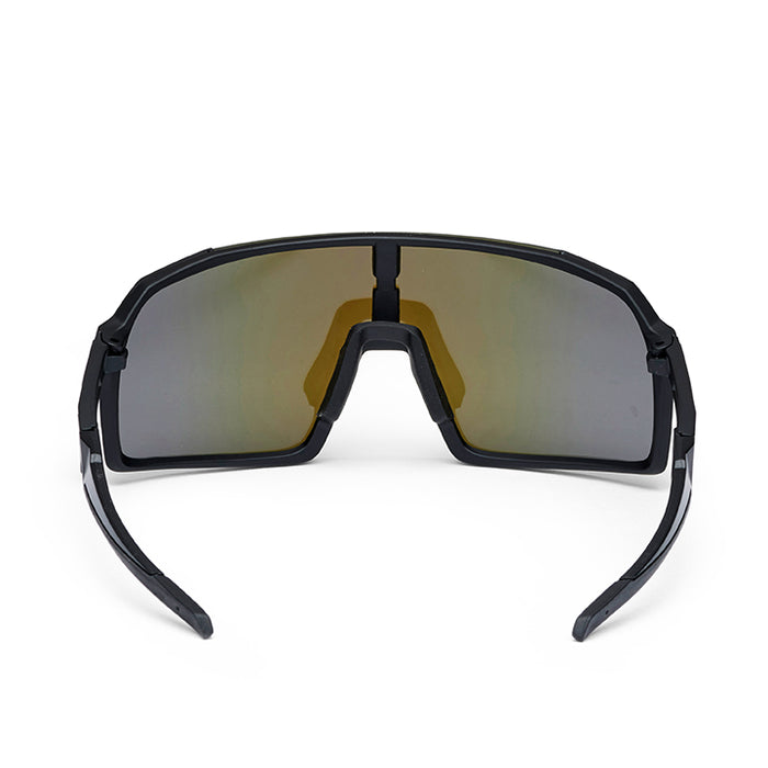 ES16 Enzo brille. Sort med blå linse. + 2 ekstra linser