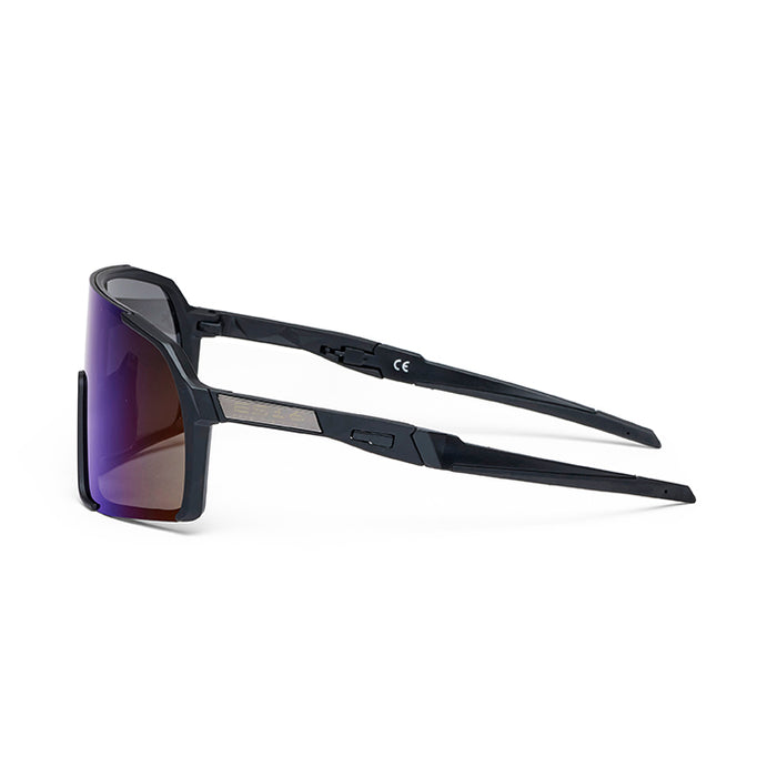 ES16 Enzo brille. Sort med blå linse. + 2 ekstra linser