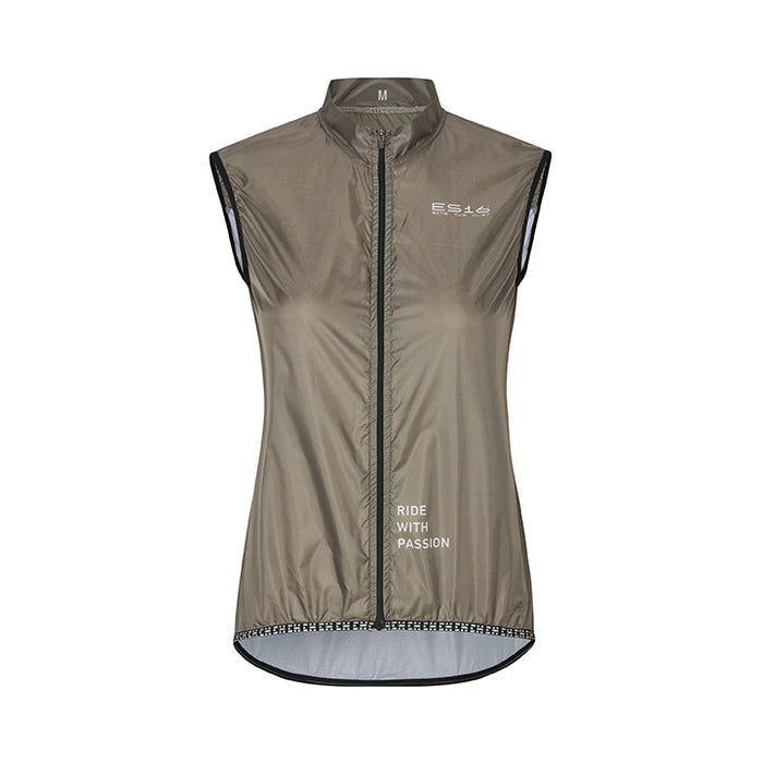 ES16 Open Back vindvest Grey. Women