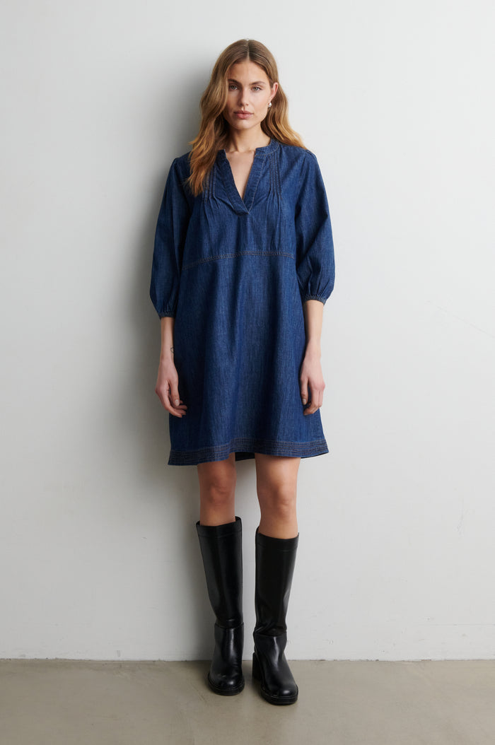 Evana Denim Tunic Dress