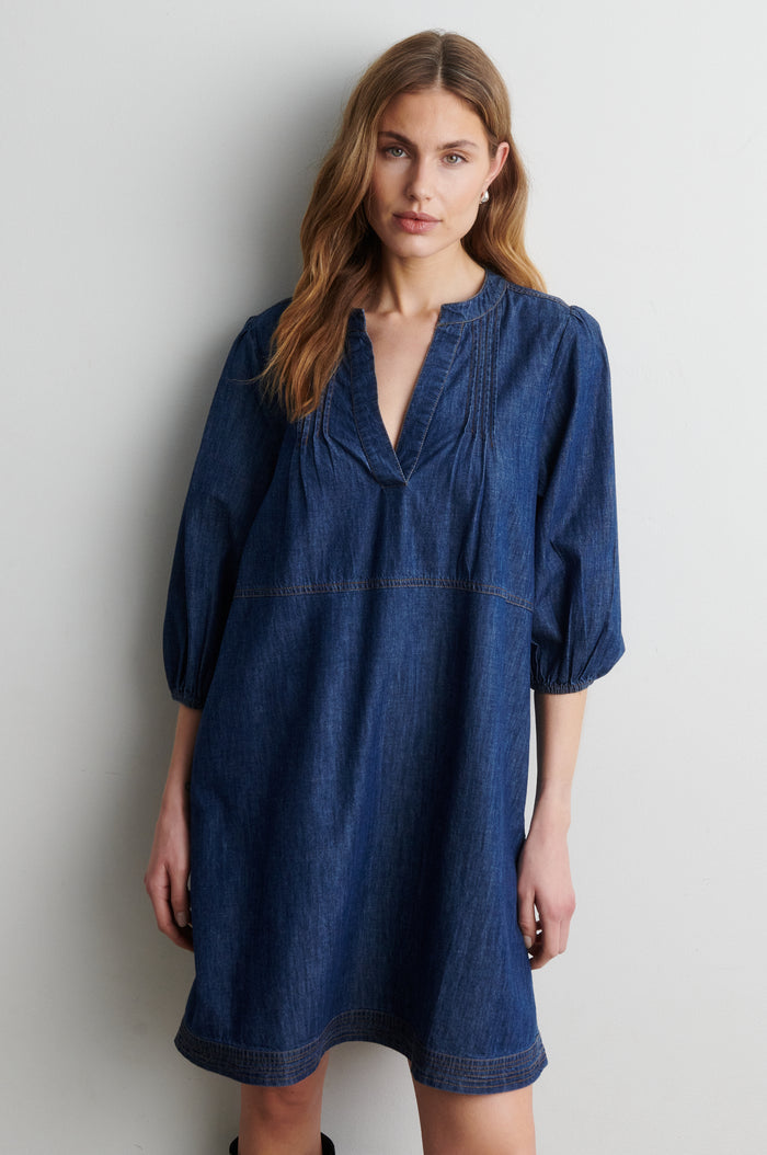 Evana Denim Tunic Dress
