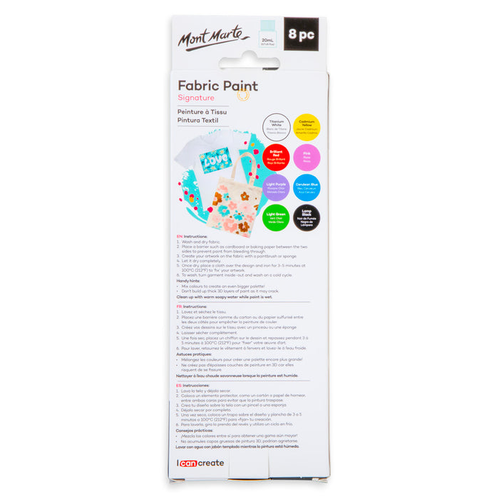 Fabric Paint Set Signature 8pc x 20ml