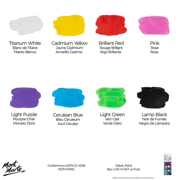 Fabric Paint Set Signature 8pc x 20ml