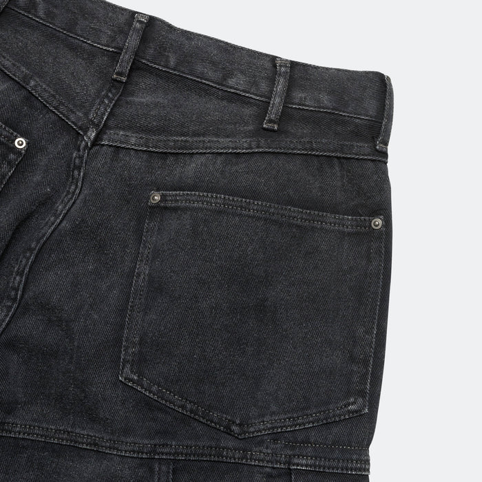 Faded Cargo Shorts - Black