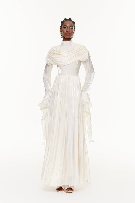 Faiz Ruch Bell Sleeve Maxi Dress