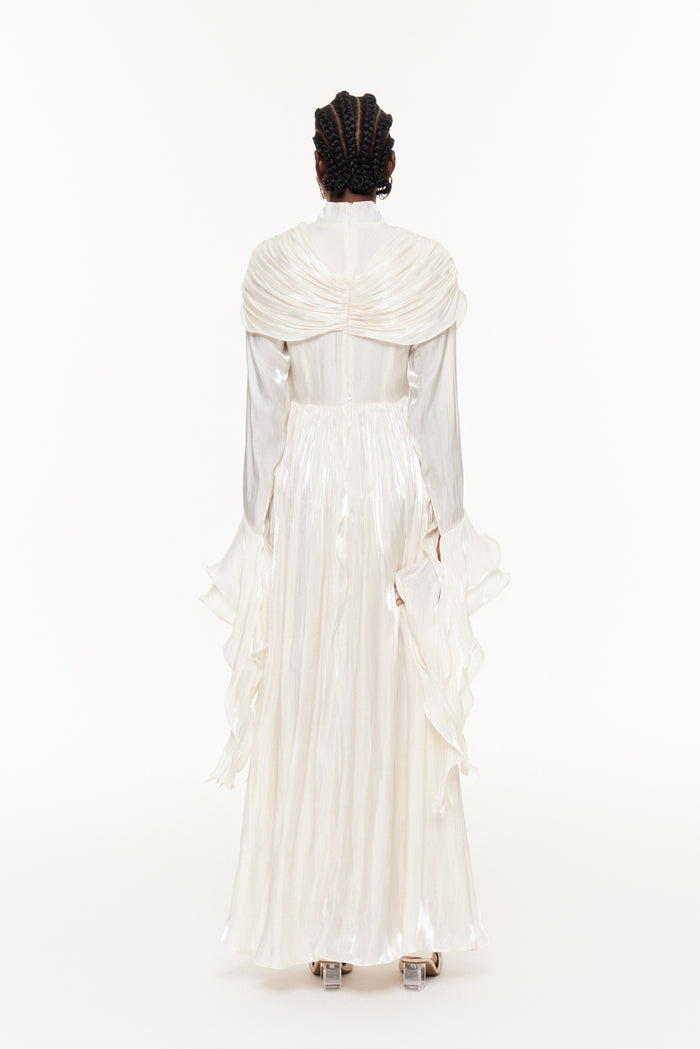 Faiz Ruch Bell Sleeve Maxi Dress