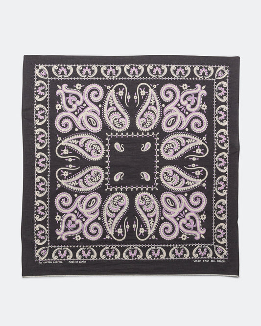 Fastcolor Selvedge Bandanna (SAMBO Paisley) 20x20 - Black