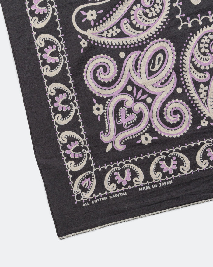Fastcolor Selvedge Bandanna (SAMBO Paisley) 20x20 - Black