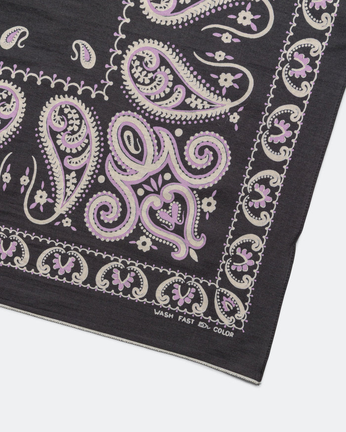 Fastcolor Selvedge Bandanna (SAMBO Paisley) 20x20 - Black