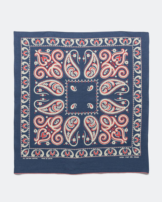 Fastcolor Selvedge Bandanna (SAMBO Paisley) 20x20 - Navy