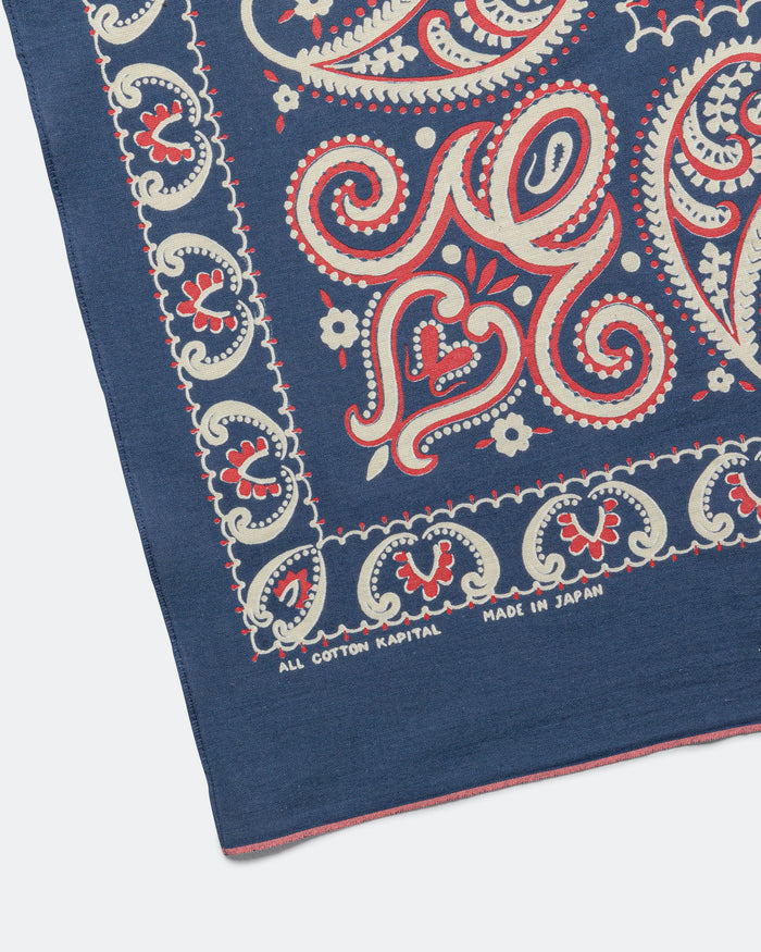 Fastcolor Selvedge Bandanna (SAMBO Paisley) 20x20 - Navy