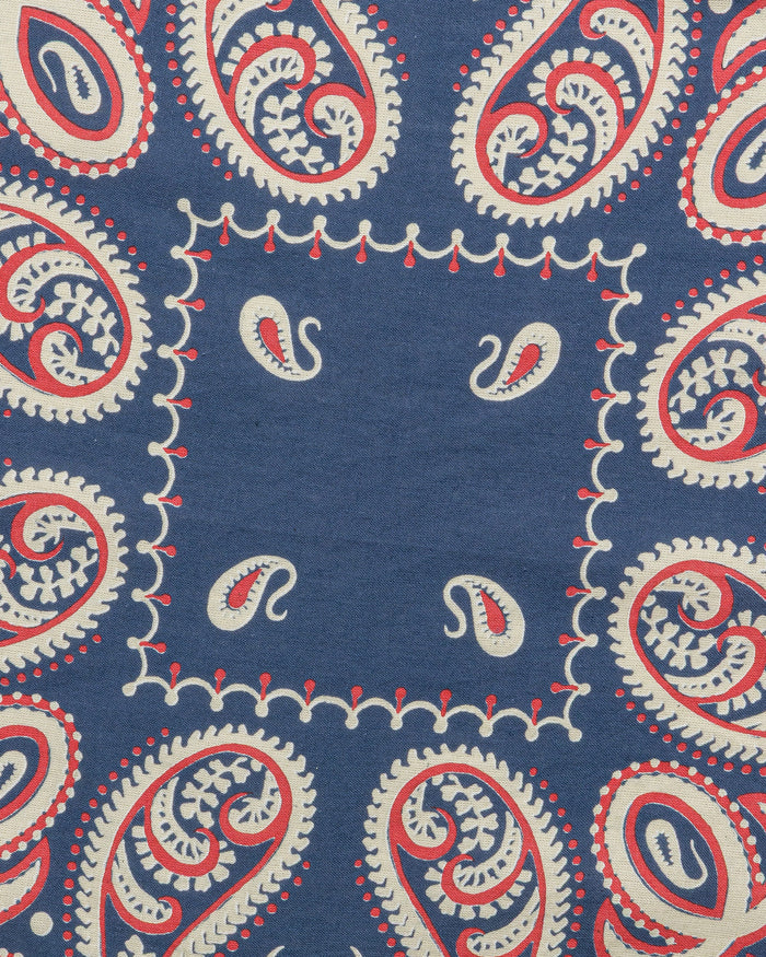 Fastcolor Selvedge Bandanna (SAMBO Paisley) 20x20 - Navy