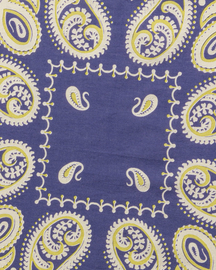 Fastcolor Selvedge Bandanna (SAMBO Paisley) 20x20 - Purple