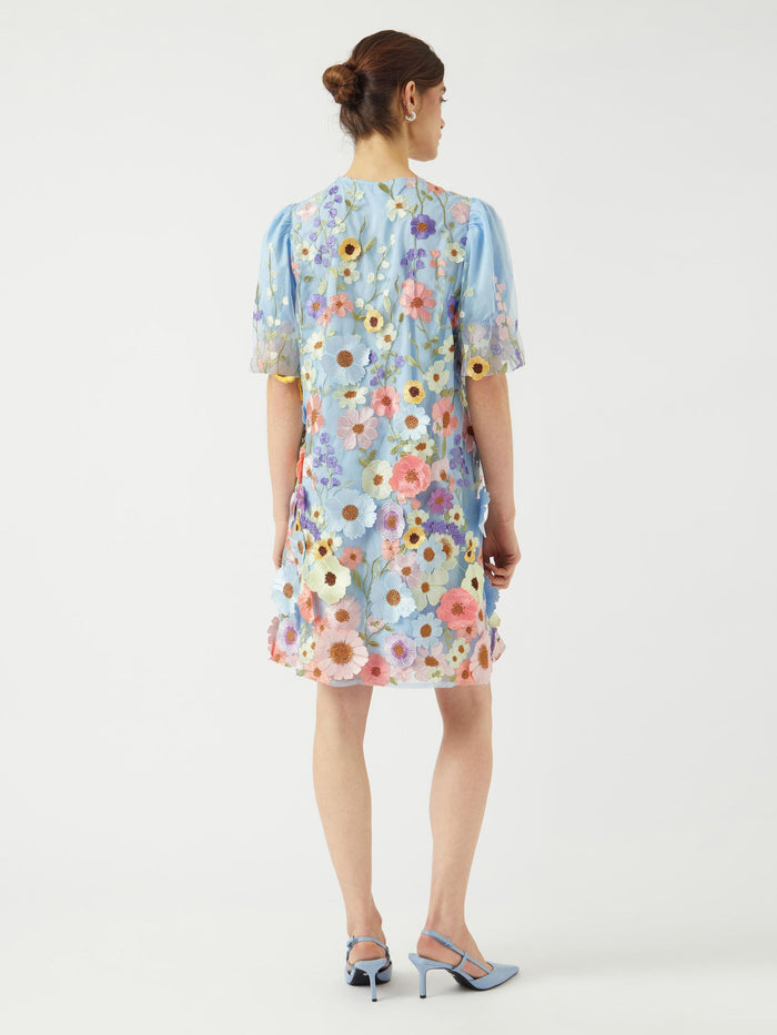Faye Short Dress (Halogen Blue)