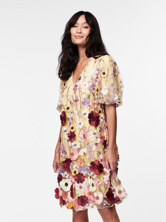 Faye Short Dress (Whisper/White)