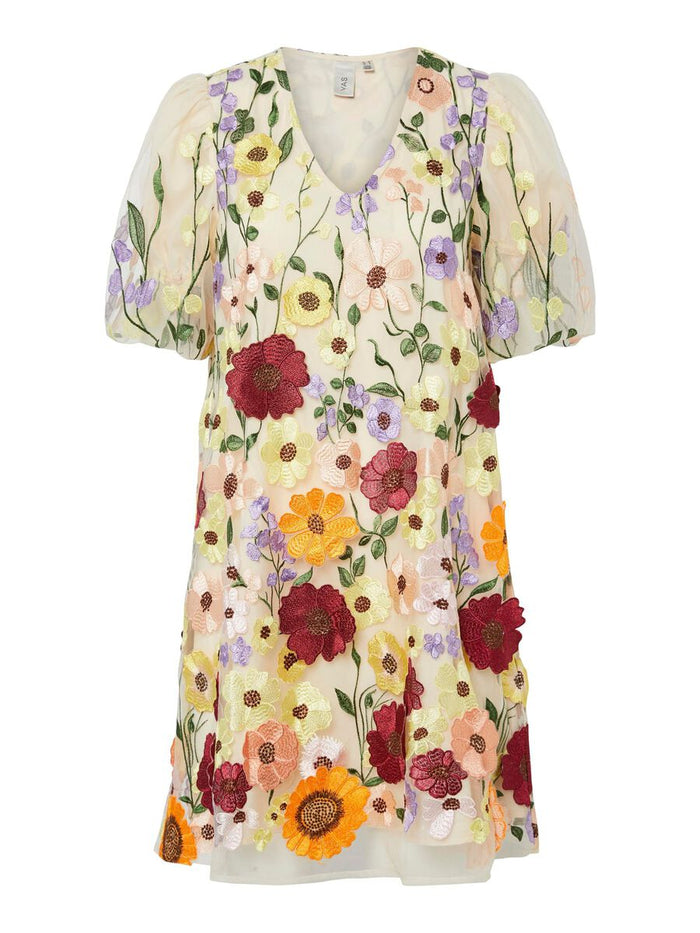 Faye Short Dress (Whisper/White)