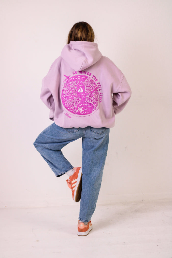 Feel Alive Hoodie (Sunset Orchid)