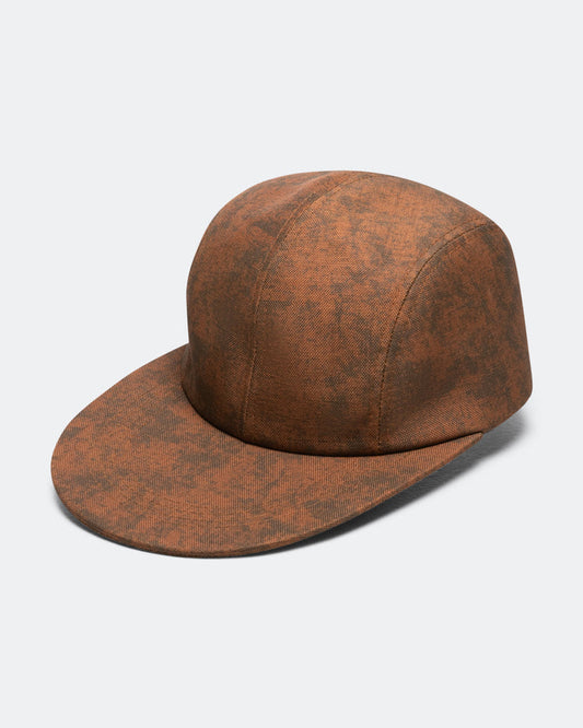 Fishing Cap Nylon Oxford Pigment Print - Brown