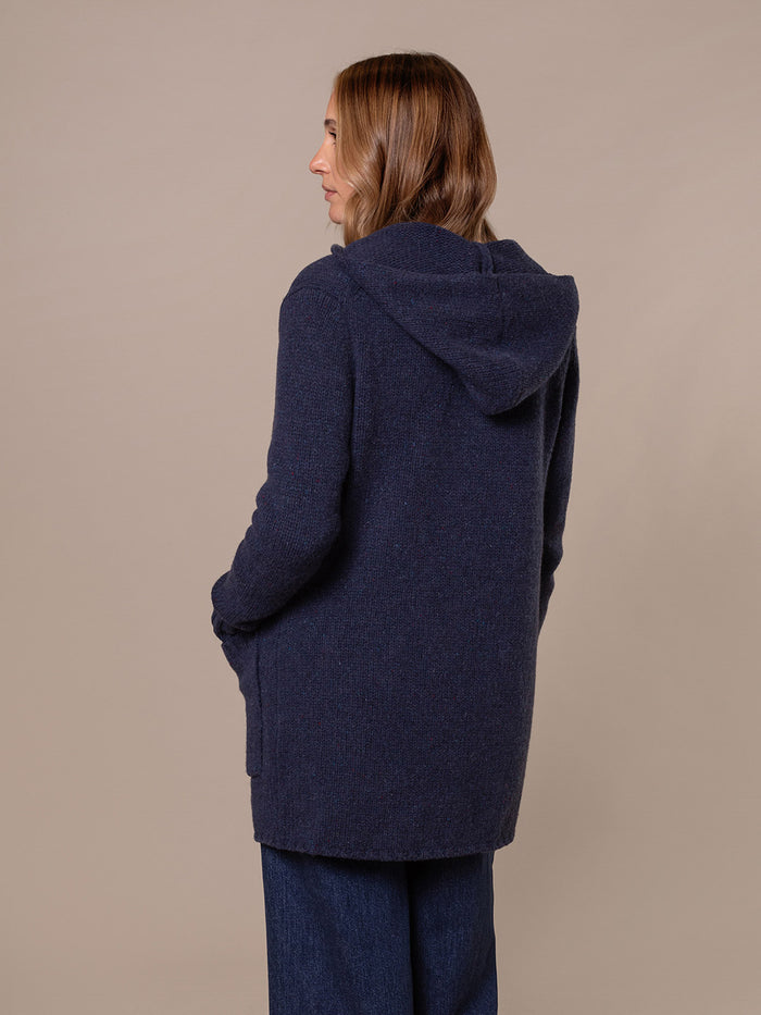 Flecked Hooded Coatigan