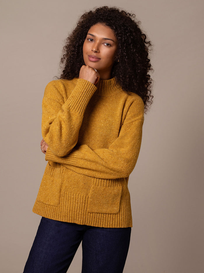 Flecked Patch Pocket Jumper