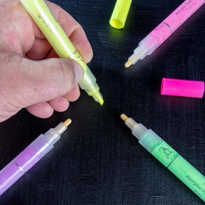 Fluoro Acrylic Paint Pens Signature 6pc