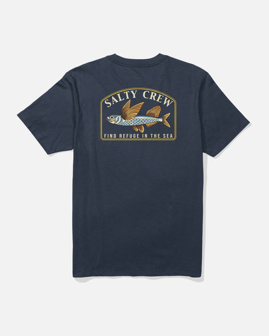 Fly Home Ss Tee - Navy