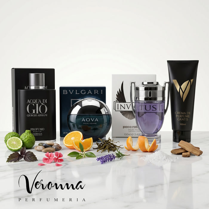 Frescura Acuática: Bvlgari Aqva + Acqua di Gio Profumo + Invictus